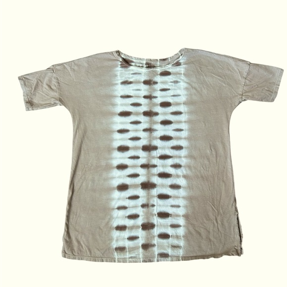 5/$25 J. Jill 100% cotton beige oversized Tie-Dye T-Shirt in beige size XS - Picture 1 of 7
